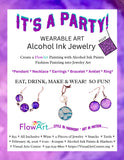 Art Social with Walker & Priess | ALCOHOL INK JEWELRY WEARABLE ART
