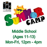 Youth Art: SUMMER CAMP Ages 11-14 (Grades 6-8) 1-4pm