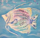 Workshop with Tamsett | Angel Fish with Acrylic & Texture Medium | Mornings