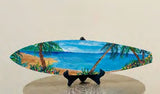 Workshop with Tamsett | Acrylics on a Wooden Surfboard