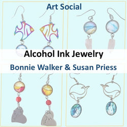 Art Social with Walker & Priess | ALCOHOL INK JEWELRY MAKING