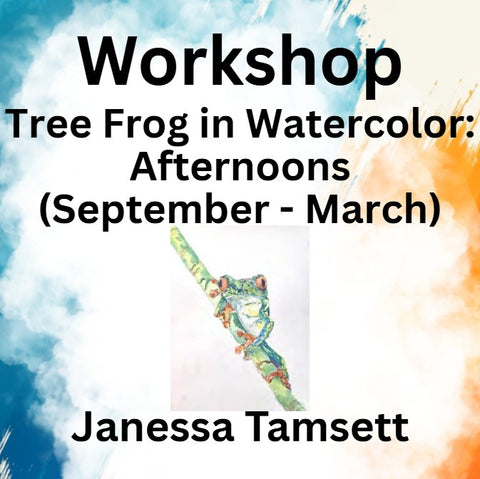 Workshop with Tamsett | Tree Frog in Watercolor | Afternoon