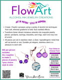 Art Social with Walker & Priess | FLOWART: ALCOHOL INK JEWELRY CREATIONS