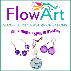 Art Social with Walker & Priess | FLOWART: ALCOHOL INK JEWELRY CREATIONS