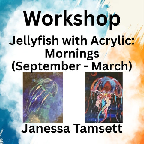 Workshop with Tamsett | Jellyfish with Acrylics | Morning