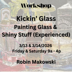 Workshop with Makowski | KICKIN' GLASS: PAINTING GLASS & SHINY STUFF | Experienced