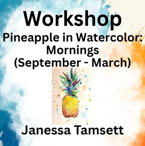 Workshop with Tamsett | Pineapple Watercolor | Mornings