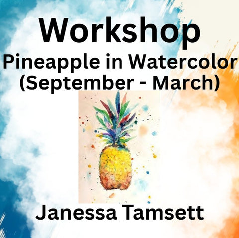 Workshop with Tamsett | Pineapple Watercolor | Mornings