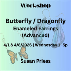 Workshop with Priess | BUTTERFLY / DRAGONFLY ENAMEL EARRINGS | Advanced