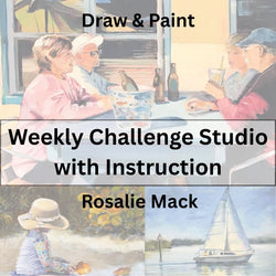 Draw & Paint with Mack | WEEKLY CHALLENGE STUDIO W/INSTRUCTION | ALL MEDIUMS