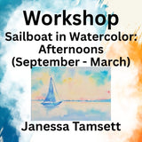 Workshop with Tamsett | Sailboat Watercolor | Afternoons