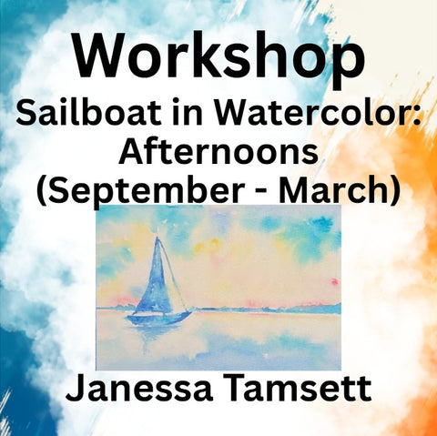 Workshop with Tamsett | Sailboat Watercolor | Afternoons