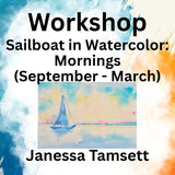 Workshop with Tamsett | Sailboat Watercolor | Mornings