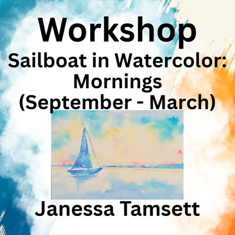 Workshop with Tamsett | Sailboat Watercolor | Mornings