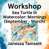 Workshop with Tamsett | Sea Turtle in Watercolor | Mornings