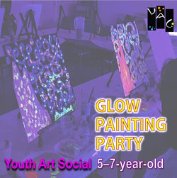Create & Sip Youth Art Social 5–7-year-old- GLOW PAINT PARTY