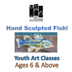 YOUTH ART PROGRAM: Hand Sculpted Fish! Ages 6 and above!