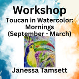 Workshop with Tamsett | Toucan in Watercolor | Morning