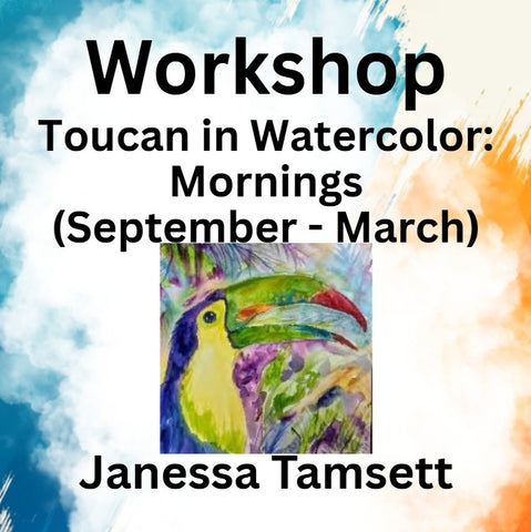 Workshop with Tamsett | Toucan in Watercolor | Morning