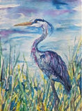 Workshop with Tamsett | Blue Heron in Watercolor | Afternoons