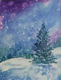 Workshop with Tamsett | Winter Wonderland Watercolors | Afternoons