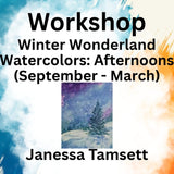 Workshop with Tamsett | Winter Wonderland Watercolors | Afternoons