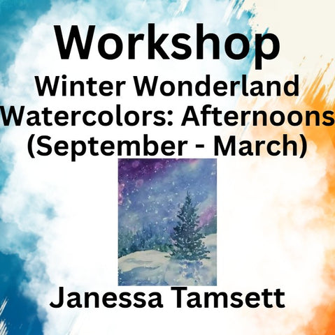 Workshop with Tamsett | Winter Wonderland Watercolors | Afternoons