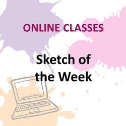 Draw & Paint with Pommier - SKETCH OF THE WEEK (All Levels) - ONLINE
